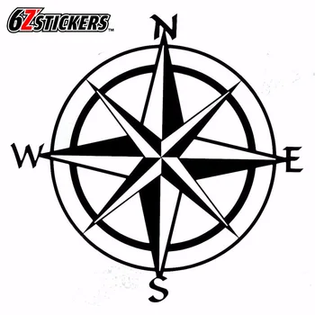 

sixsub 1pcs 35X35CM NSWE Compass Travel Derection Car Styling Sticker Funny Car Stickers and Decals