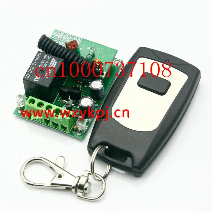 Free shipping 12v 1ch Wireless remote control switch delay Time is adjustable 315mhz/433mhz z-wave |