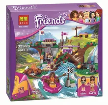 BELA 10493 Friends Adventure Camp Rafting Minifigures Building Blocks Set Model Compatible Legoed Friends Brick Girl Toys 41121