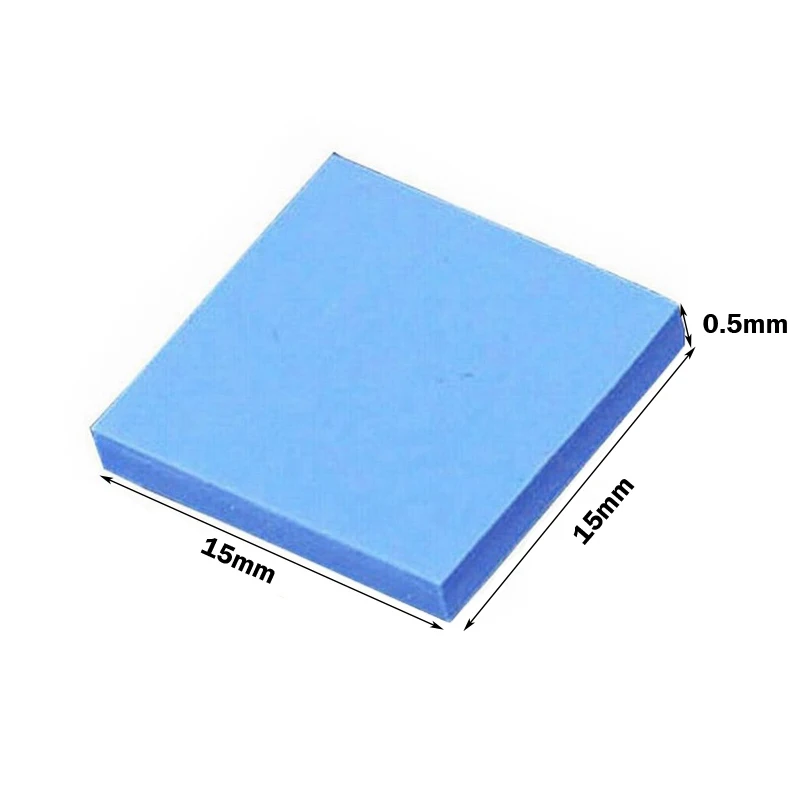 100 шт./партия силиконовые термопасты 15x15x0 5 мм|thermal pad|heatsink thermal padheatsink |