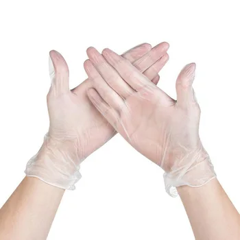 

100pcs Disposable Latex Medical Gloves Universal Cleaning Work Finger Gloves Latex Protective Home Food for Safety Transparent