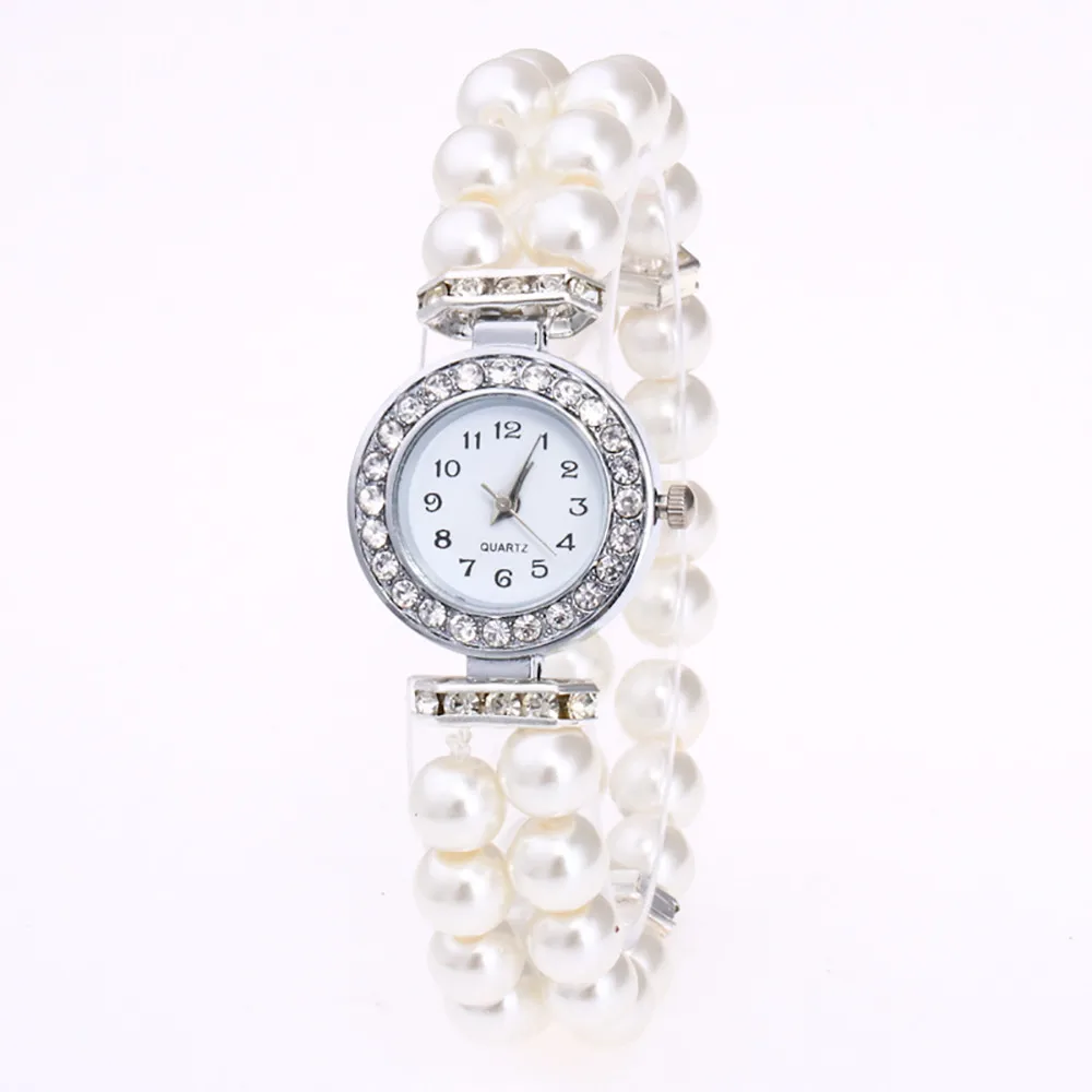 Изысканные часы-браслет с жемчугом, женские модные кварцевые часы, женские наручные часы, женские часы, relogio feminino