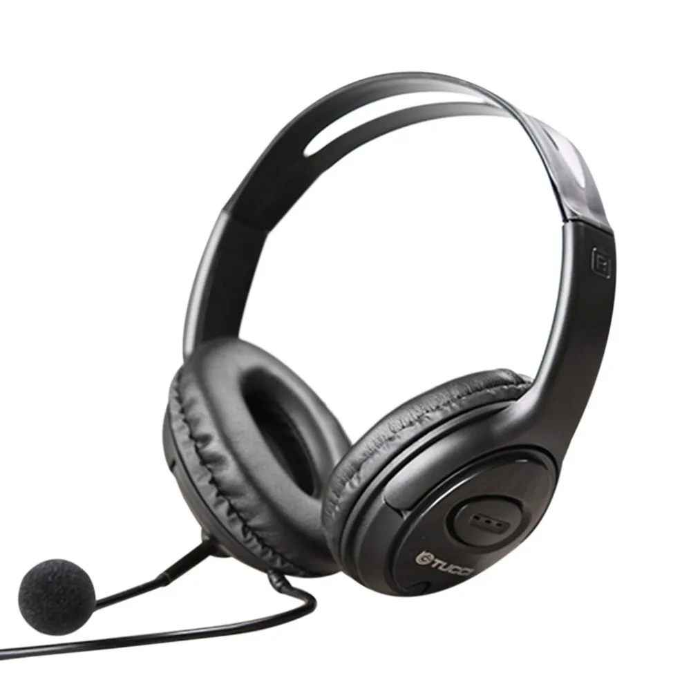 

3.5mm Gaming Music Sound Effect Wired Headphone Stereo Audio Headset Earphone Big Earmuff headfone For iPad PC MP3#G4