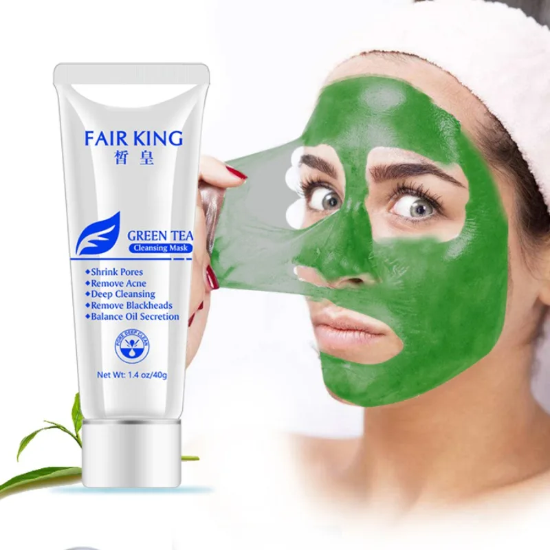 Новый Зелёный чай уход за кожей лица маска blackhead для удаления прыщей лечение нос контроль выработки кожного жира сильной фиксации воск