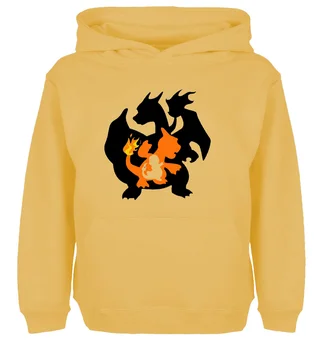

Cute Charmander Charizard Pokemon Design Hoodie Men's Boy's Women's Lady's Girl's Comfortable Sweatshirt Tops