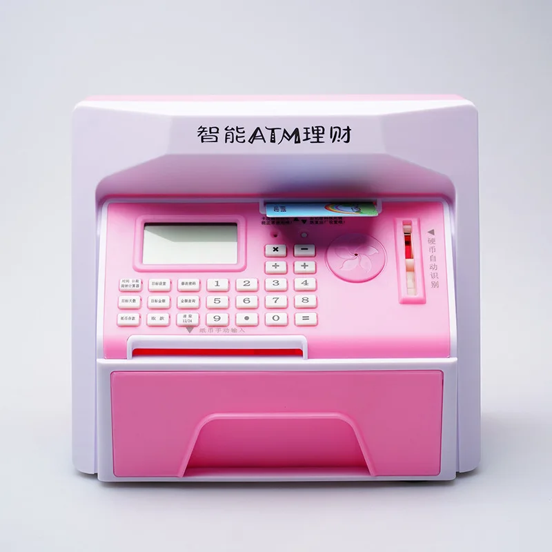 Pаспродажа 5 цветов Безопасная электронная копилка мини Банкомат копилка пароль Цифровые Монеты денежный депозит детский подарок на китайском языке