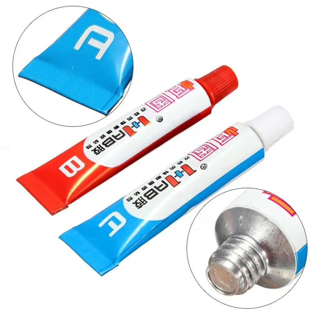 Good 2PC/set Super Strong Epoxy Clear Glue AB Adhesive Cold Weld Plastic Metals Glass Rubber