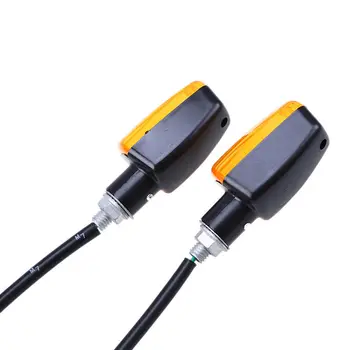 

2Pcs Universal Motorcycle Turning Signal Indicator Light Amber Daylight Blinker