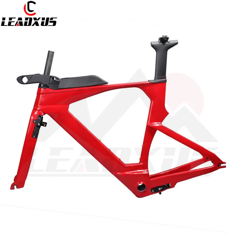 Top LEADXUS KX3000 Red Time Trail Triathlon Carbon Bike Frame TT Bicycle Racing Frame Fork Seat post Headset Clamp Handlebar Stem 0 Top LEADXUS KX3000 Red Time Trail Triathlon Carbon Bike Frame TT Bicycle Racing Frame Fork Seat post Headset Clamp Handlebar Stem 0