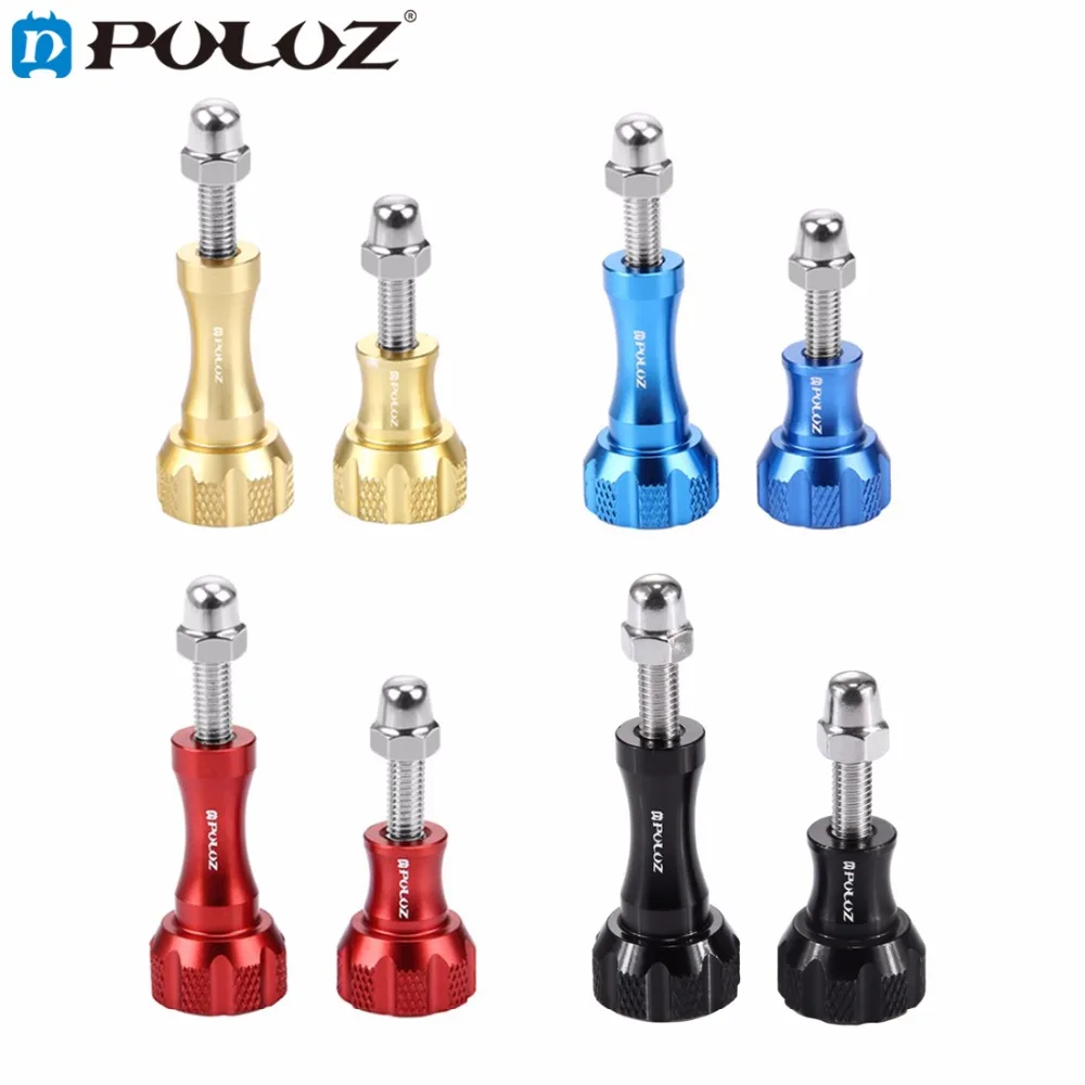 

For Go Pro Accessories Aluminum 1 long + 1 short Screw Set for Xiaomi Yi GoPro HERO5 HERO4 Session HERO 5 4 3+ 3 2 SJ4000 SJ6000