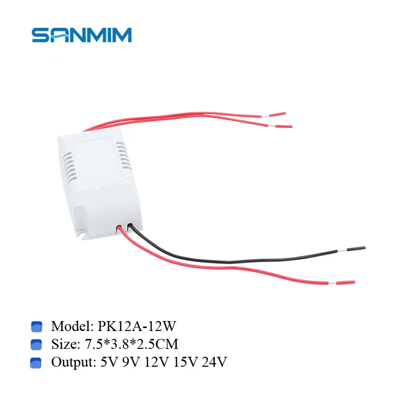 

Ac-dc single 5V 9V 12V 15V 24V Switching power supply precision shelled 12w power module power board