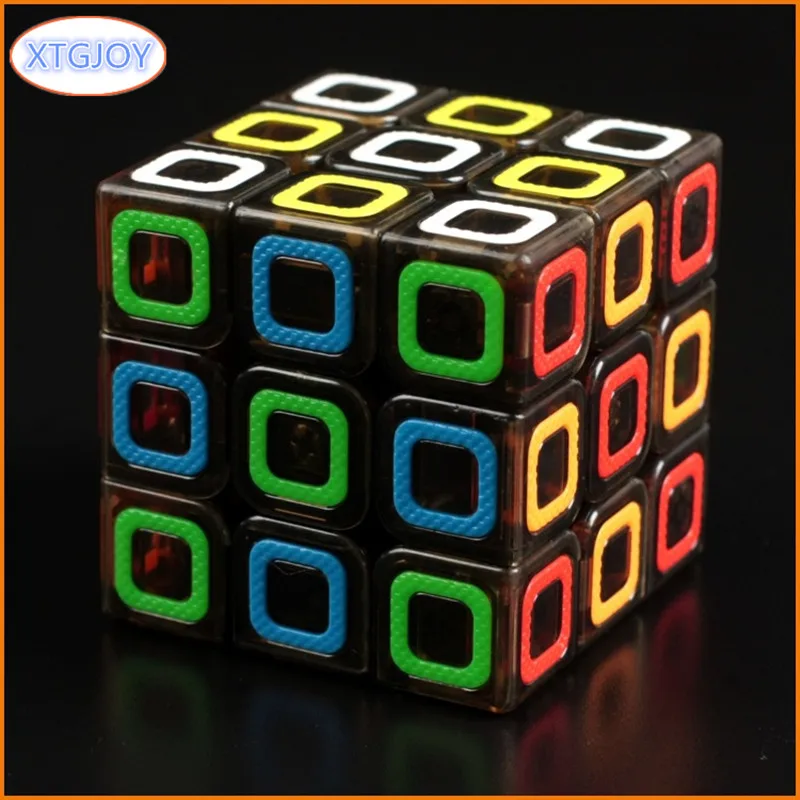 1Pcs Classic Toys Cube 3x3 ABS Sticker Block Puzzle Speed Magic Cube Package Learning Educational Puzzle