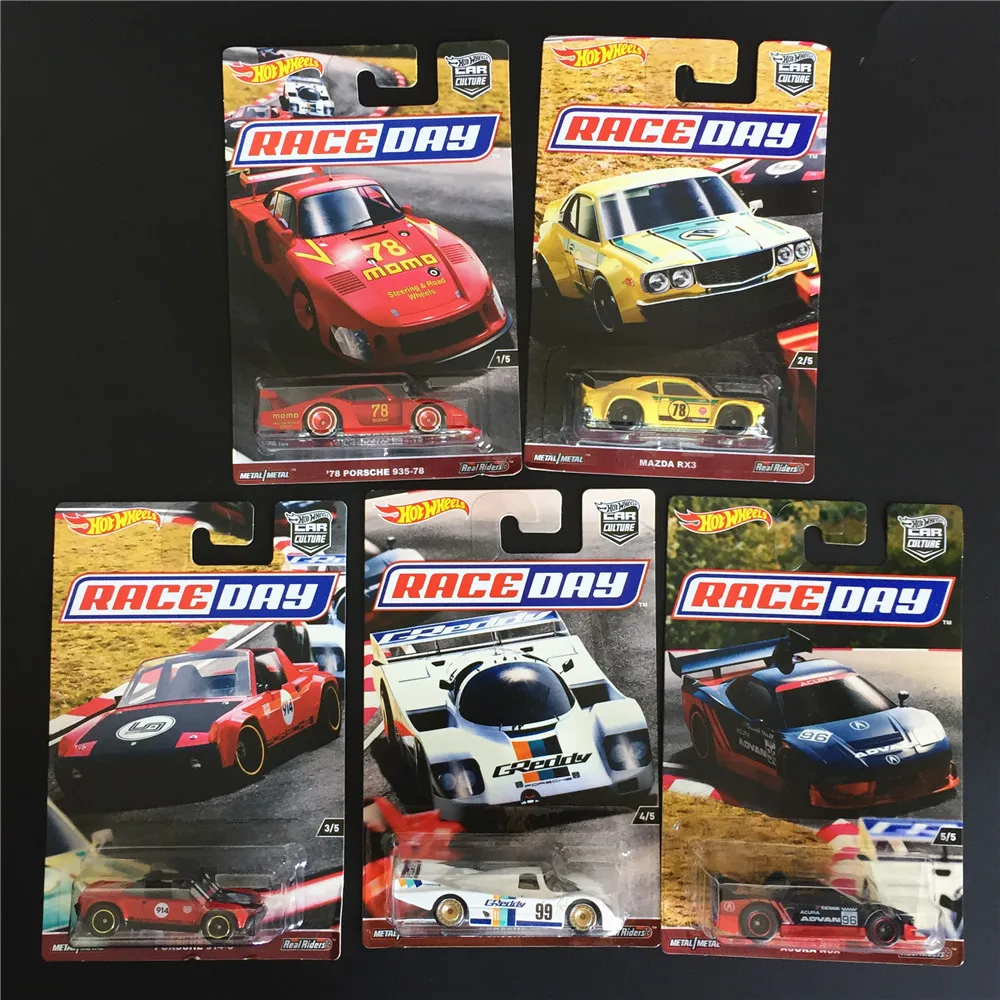 

Matchbox Hot and Wheels Car 1:64 Car Culture Race Day Collector Edition Metal Diecast Model Collection Kids Toys Vehicle Gift