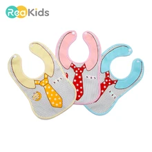 REAKIDS детский нагрудник, Слюнявчик с принтом треугольника, детский слюнявчик, полотенце младенцев, хлопковые детские Мультяшные нагрудники для мальчиков и девочек