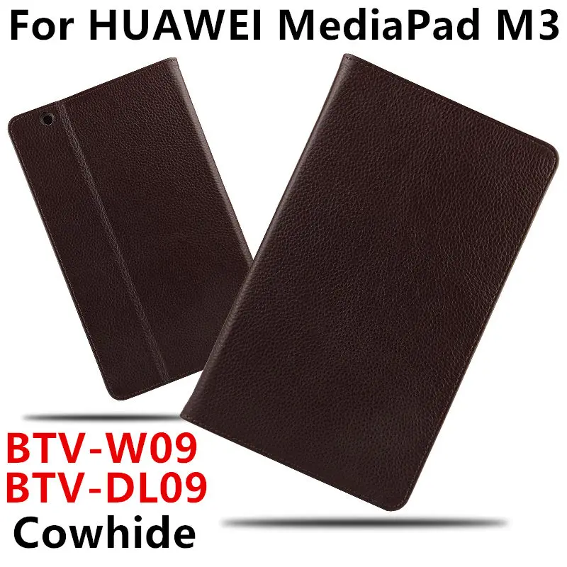 

Case Cowhide For Huawei MediaPad M3 Smart cover Genuine Leather Tablets Protective 8.4 inch For HUAWEI M3 BTV-W09/DL09 Protector