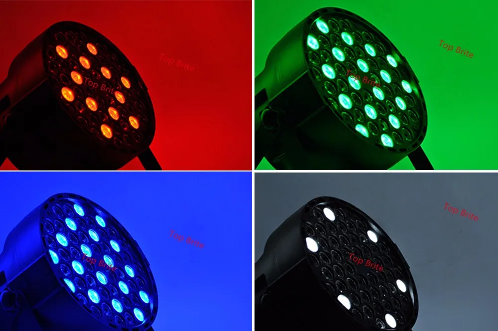 4 XLot светодио дный LED Par может 54 Вт 3 rсветодио дный GBW светодиодный Par свет стробоскоп DMX контроллер для Dj диско-бар стробоскоп эффект