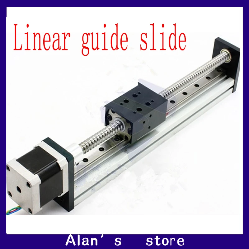

CBX1204-100 stepper motor ball screw slide rail linear slide containing 42/57 stepper motor linear guide slider manipulator