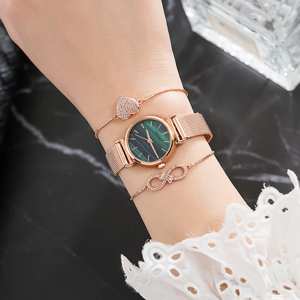 

Naidu 2019 Watches Sets Women Watch Starry Sky Fashion Female Clock Quartz Popular Marble Face Ladies Magnetic relogio feminin 3