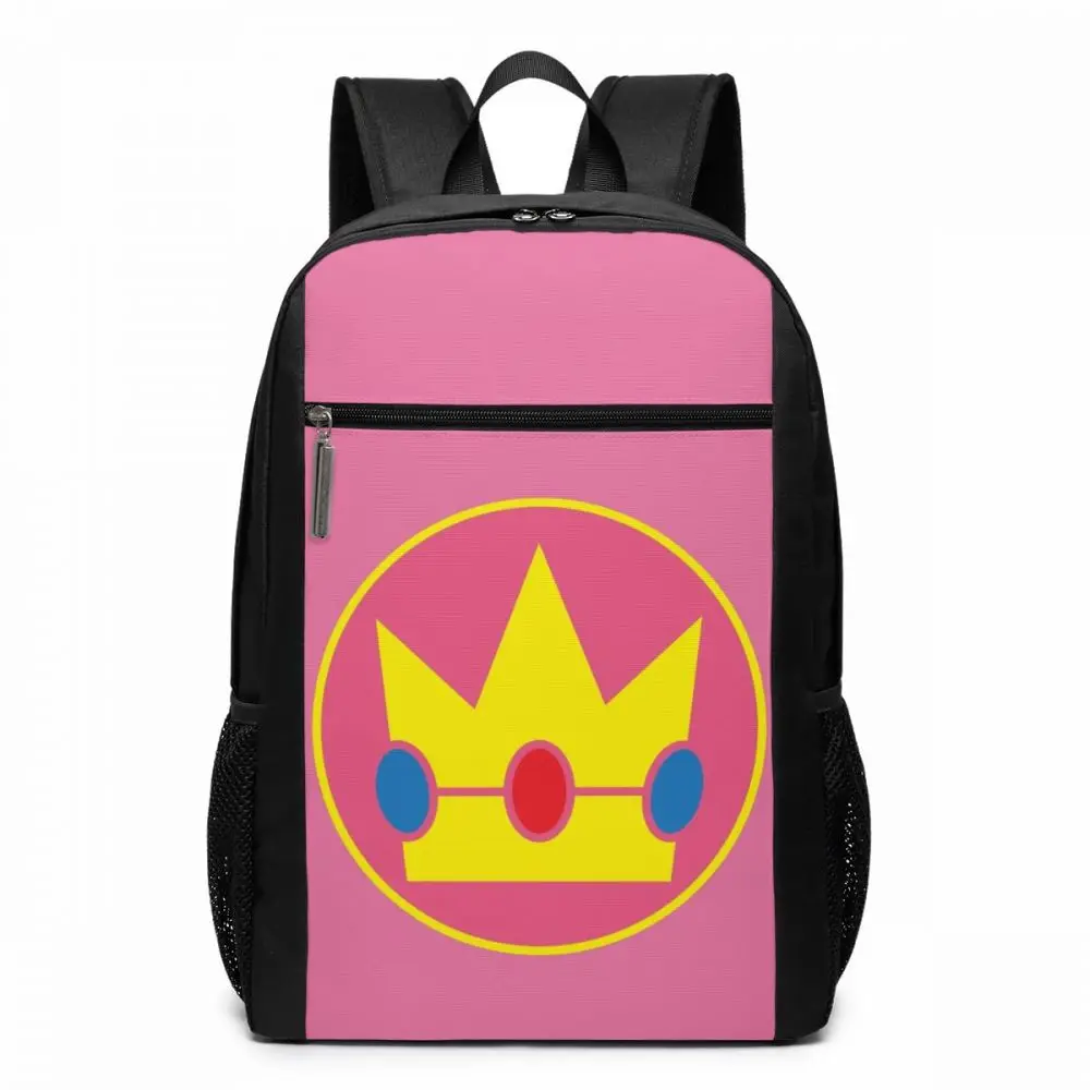 Марио Рюкзак Bros Luigi рюкзаки шаблон школьный мешок многоцелевой подростковый тренд высокого качества мужские-женские сумки - Цвет: Princess Peach