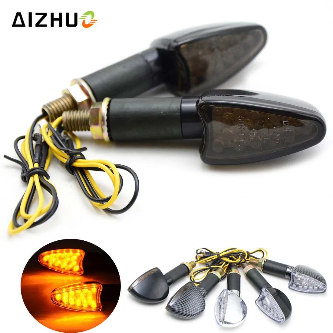 

Motorcycle Accessories LED Flashing Turn Signal Tail Signal FOR kawasaki z1000sx yamaha fz6 gl1800 virago 535 xmax 300 mt 03