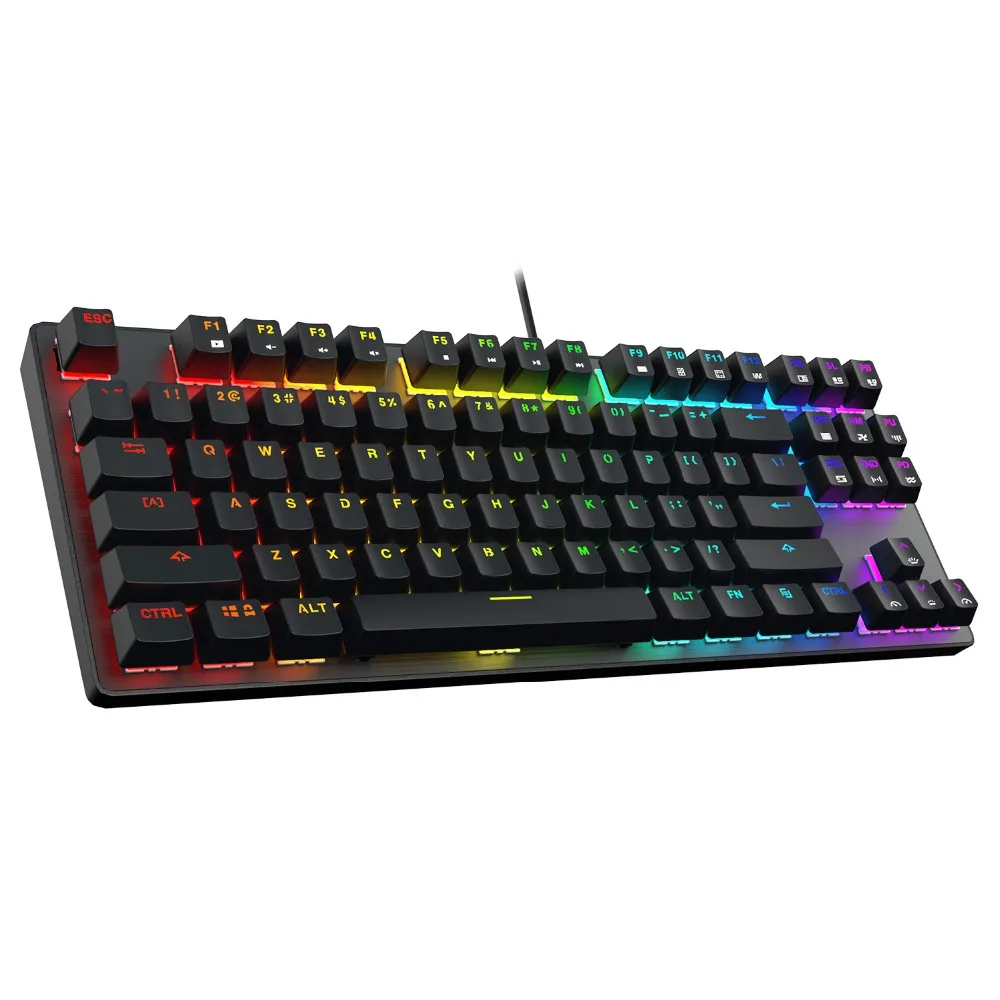 DREVO Tyrfing V2 87Key RGB Подсветка Игры Механическая клавиатура компактная