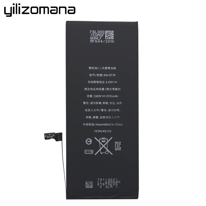 YILIZOMANA 2915mAh батарея для Apple iPhone 6 Plus телефон Замена литий полимерные батареи
