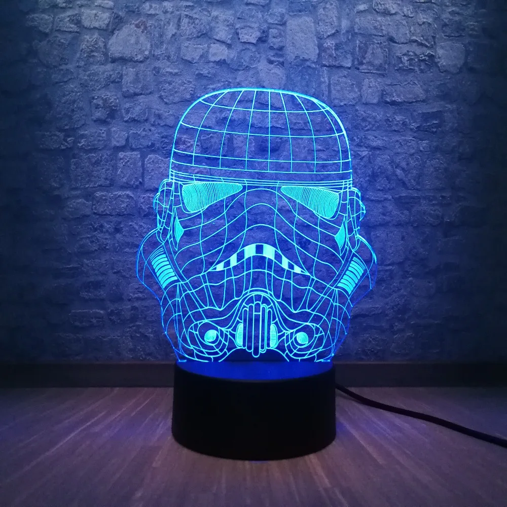 Новинка Звездные войны режим шторма рыцарь 3D светодиодный светильник USB
