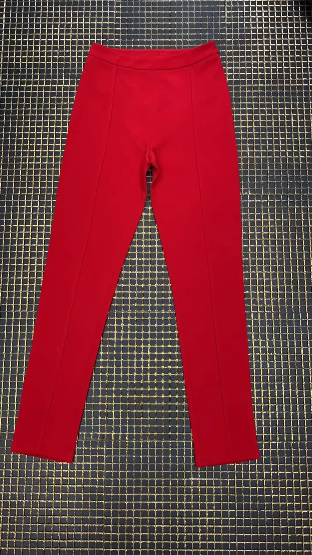 Высокое качество, сексуальный красный комплект с длинными рукавами из 2 предметов, комплект с ремешками, модный дизайнерский Женский комплект знаменитостей