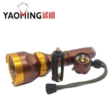 Желтый Алюминиевый сплав фонарь зум 18650 cree зарядное устройство Зарядка USB фонарь для ламп