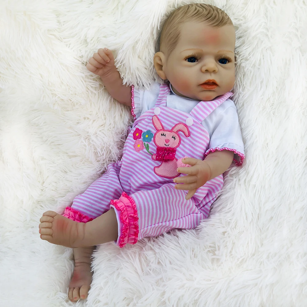 OtardDoll 22 дюймов Reborn baby doll 55 см полностью силиконовые реалистичные куклы-реборн Bonecas милая девочка для подарка на день рождения