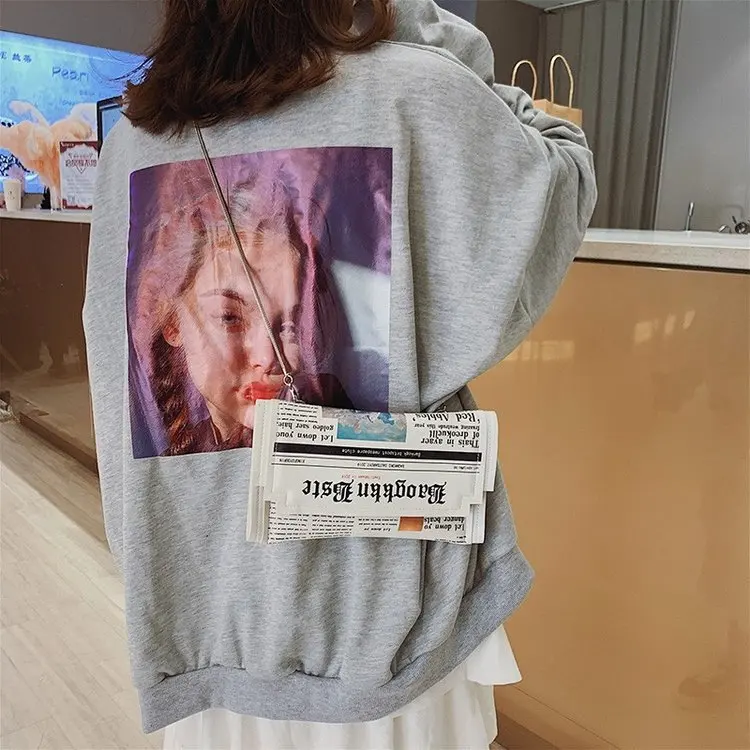  Newspapers modeling day clutch bags letter envelope bag casual shoulder bag purse evening bags with - 32983403120