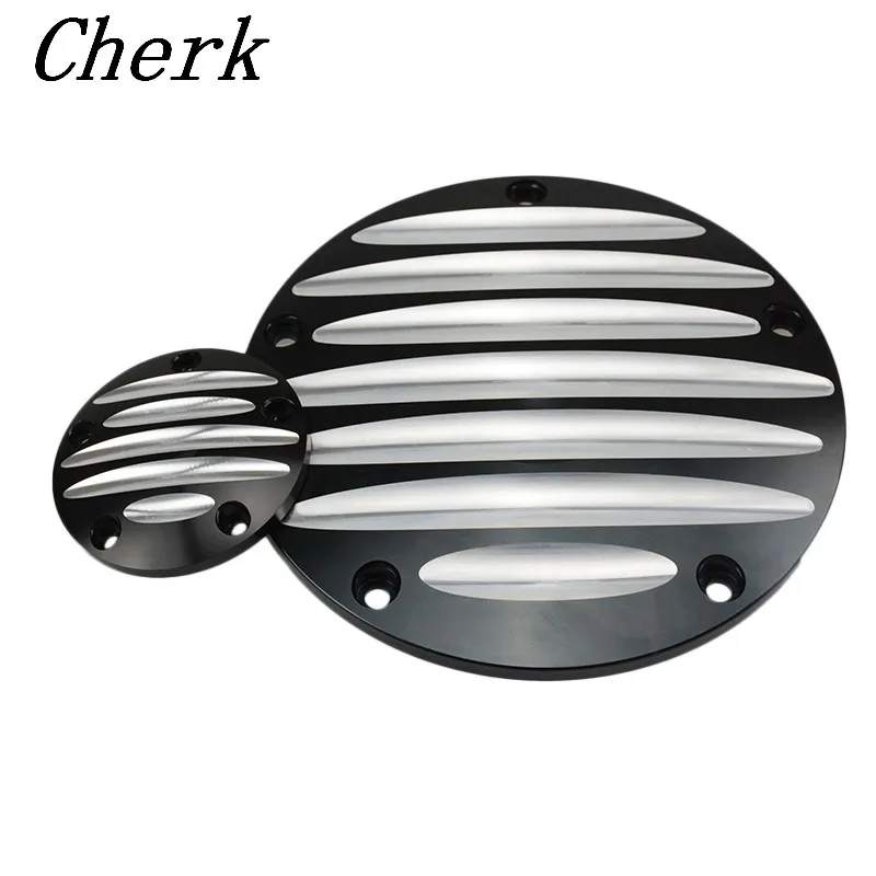 

Cherk Motorcycle CNC Deep Cut 5 Hole Derby Timing Timer Cover For Harley Road King Softail Dyna Street Glide FLHRS FLTFB