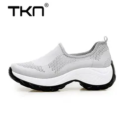 TKN 2019 Женская прогулочная обувь нескользящие дышащие сетчатые кроссовки женские удобные уличные спортивные туфли высокого качества