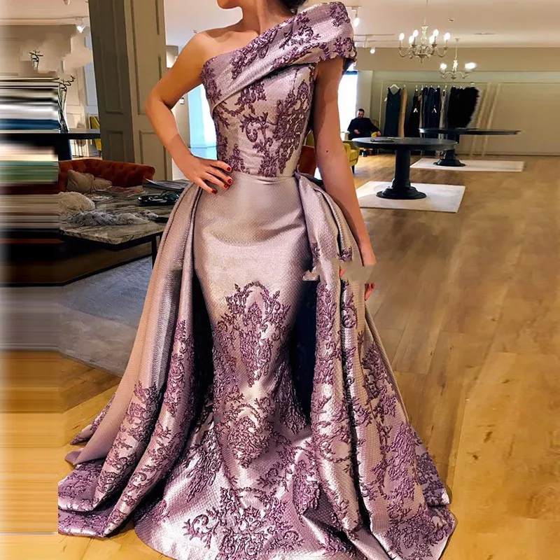 

Evening Dresses Dubai Turkish Mermaid Long Prom Gowns Removable Skirt abiti da cerimonia da sera Formal Party Dress abendkleider