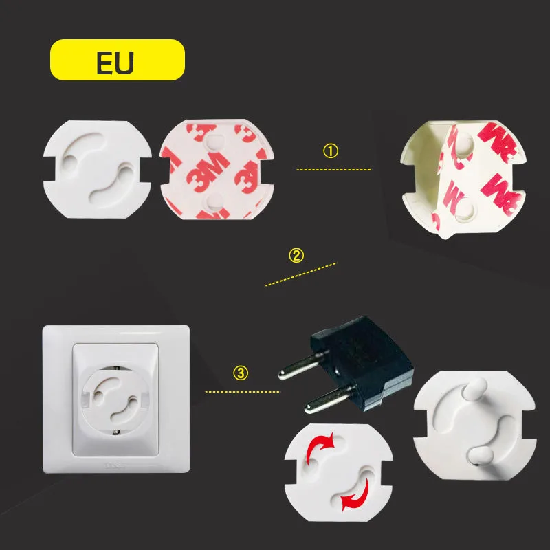 5pcs EU Child Safety Electrical Outlet Cover Plugs for Power Socket Guard Baby Protection Anti Electric Shock Protector Caps | Мать и