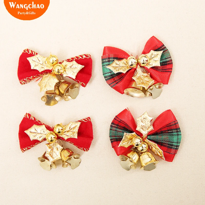 

5PCS/LOT Christmas Bows Tree Decoration Christmas Ornaments Home Decoration Accessories Noel Gift Christmas Deals