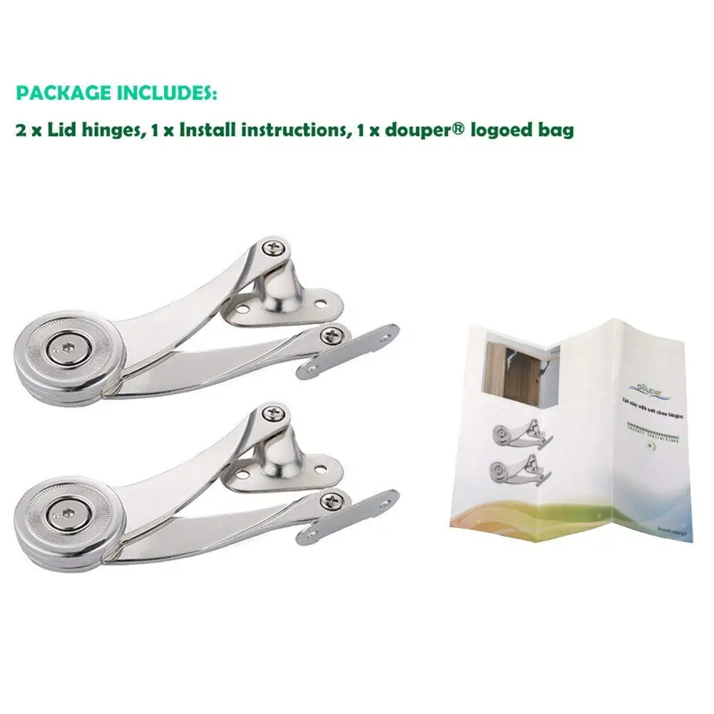 

Scimitar Style Lid Support Hinge Lid Stay Hinge with Soft Close Support Drop Lids of Desks Cabinets Overall Length 7-7/10 inch