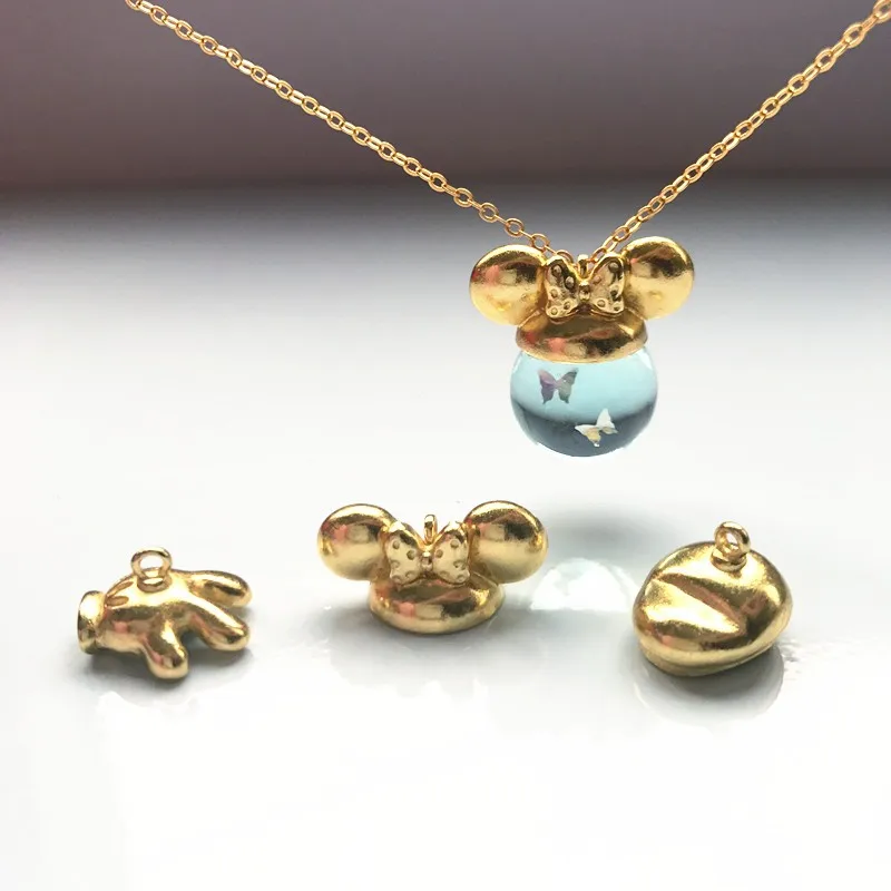 

10pcs/lot Fish Filling Bezel Metal Frame Pendant Charm Bezel Setting Cabochon Setting UV Resin Charm Necklace Earring Finding