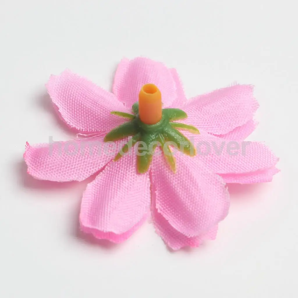 50pcs 4cm Silk Flower Daisies Flower Heads for Wedding/Car/Spring/Home/Garden Decoration Wreath DIY Floral Arts and Crafts