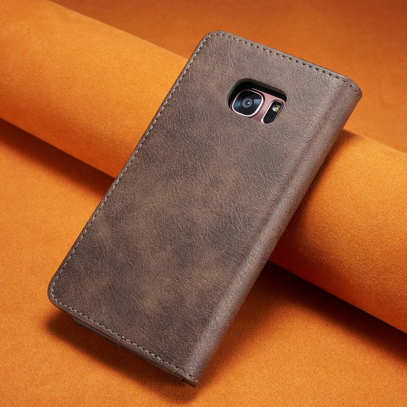 Чехлы портмоне в стиле ретро с магнитной застежкой для Samsung Galaxy S7 G930F s7edge Edge G935F