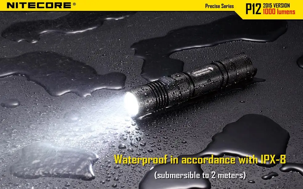 Nitecore P12 тактический фонарь с nitecore nl189 18650 3400 мАч батареи XM-L2 U2 LED 1000 люмен Открытый Кемпинг Портативный