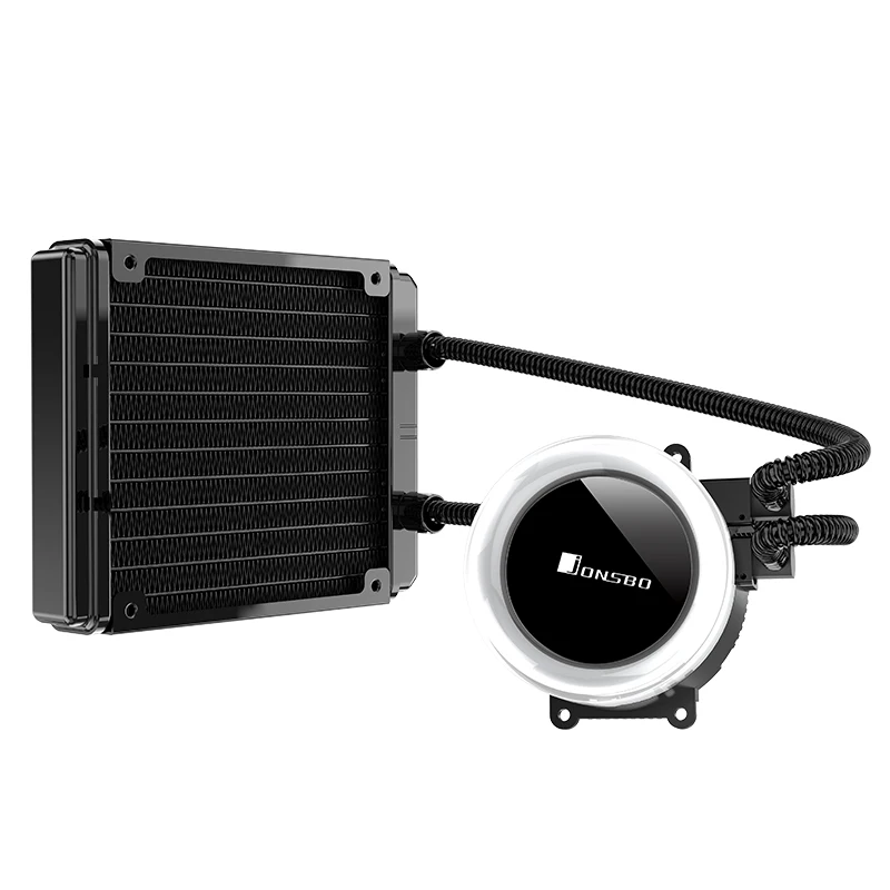 Jonsbo Tw-120 Pc Cpu водяное охлаждение 4Pin Pwm интегрированный кулер водяного охлаждения для Lga 775/115X Intel Amd Ryzen Apu компьютера