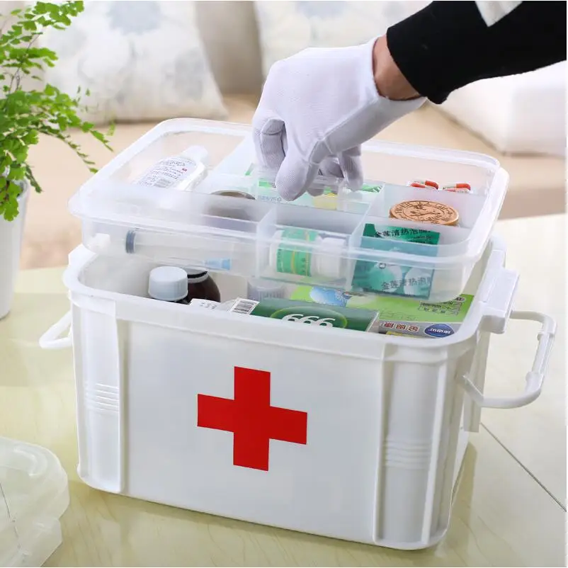 Home Medical Kit Medical Box Medicine chest Medicine Box Botiquin de Primeros Auxilios 33*24