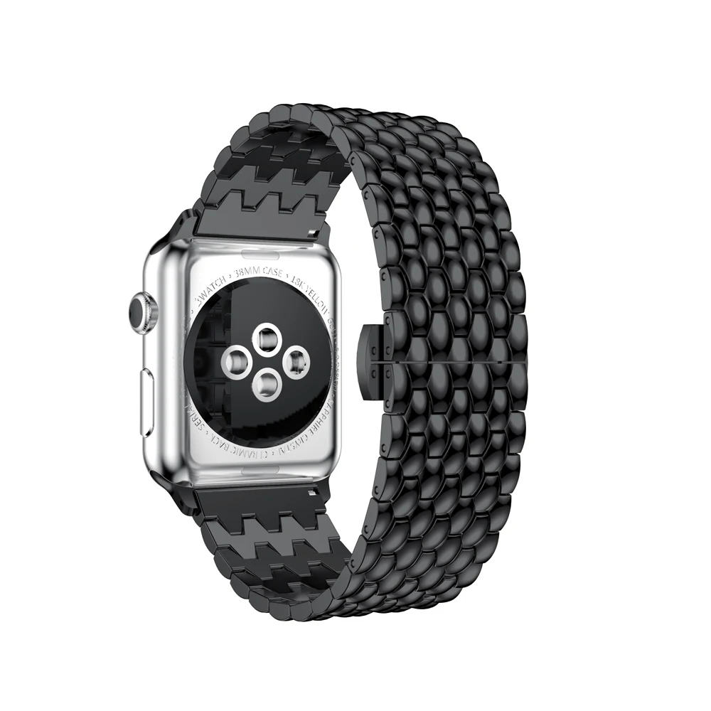 Браслет для Apple watch band 4 44 мм 40 мм correa aple watch 42 мм 38 мм ремешок из нержавеющей стали ремешок для наручных часов Iwatch 4 3 2 1