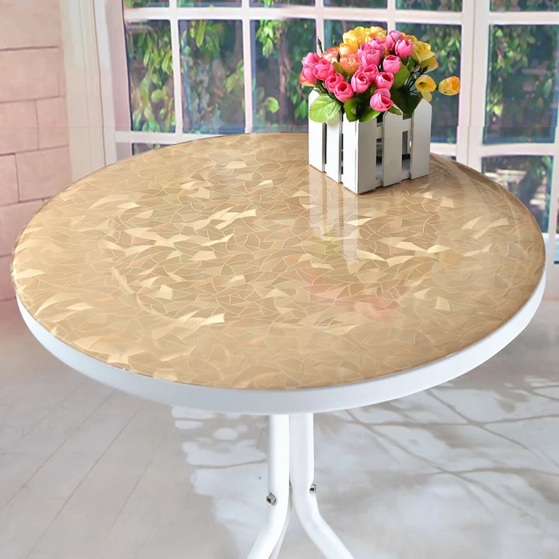  2019 new arrival pvc table cloth home textile home table protector sofa glass crystal board placema