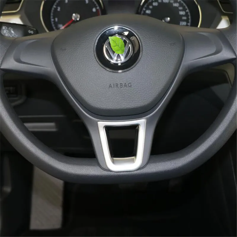 For 2016-2019 Touran Steering wheel sequin sticker New touran Interior decoration plastic plating silver modifying accessories | Автомобили