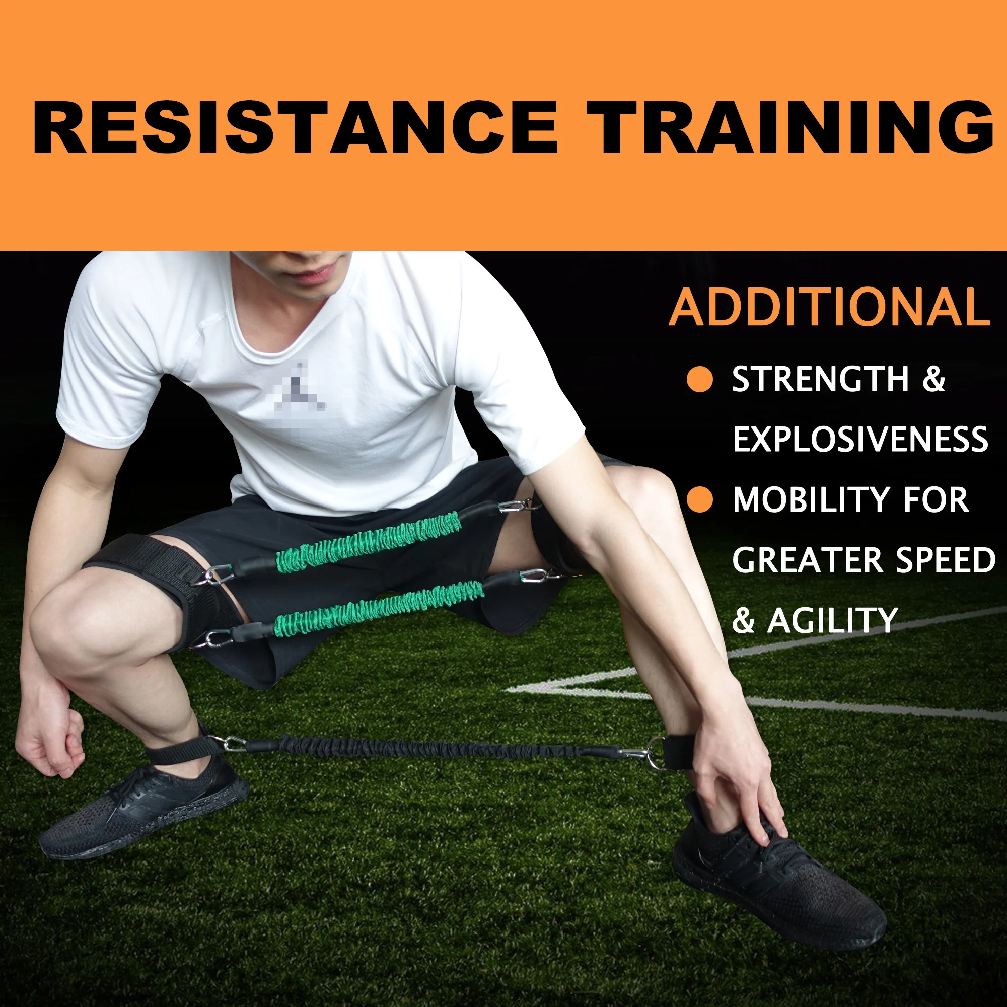 Скорость и тренировка выносливости ноги резисторы бонусные бедра для фитнеса сила ноги тренировки Футбол Бег Обучение
