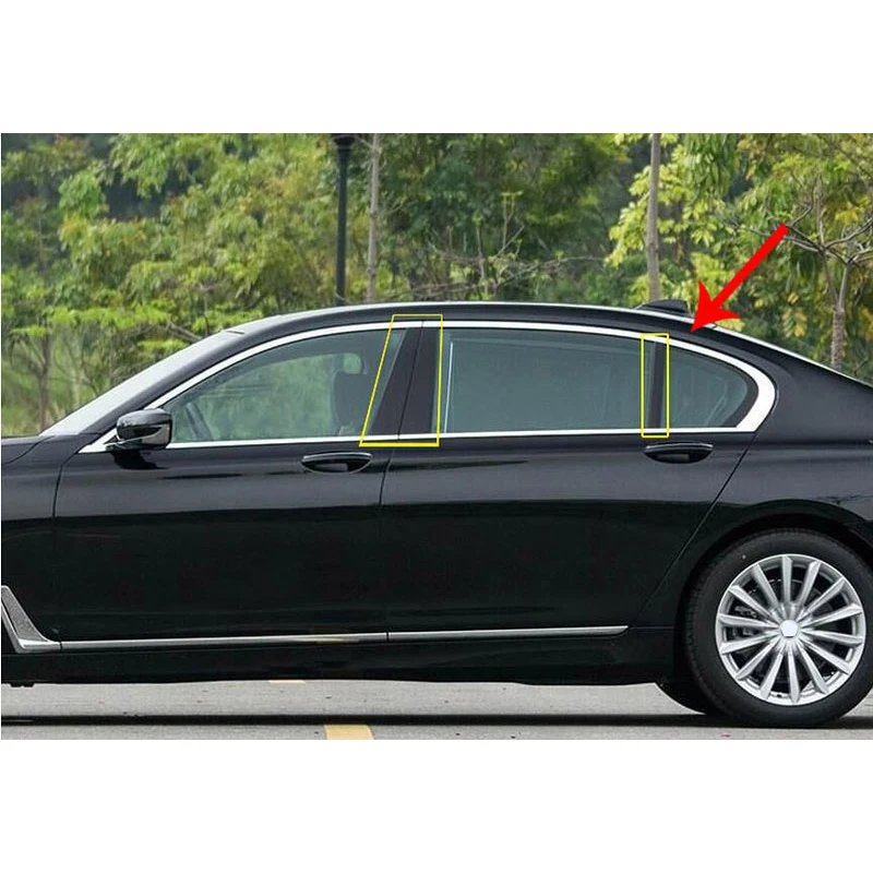 Для BMW 7 серии G11 G12 730li 740li 750li- автомобильные аксессуары 2 предмета Chrome заднего ряда зеркало кадр крышка отделка