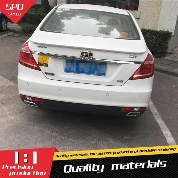 

For Geely EC7 Spoiler High Quality ABS Material Car Rear Wing Primer Color Rear Spoiler For Geely EC7 EC718 Spoiler 2011-2015
