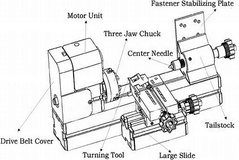 12 В DC Металл Моторизованный Мини токарный станок для DIY хобби modelmaking ремесла Full психической структуры
